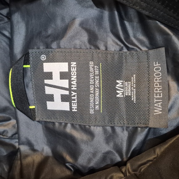 Helly Hansen Women's Size Medium Black Hooded Puffer Parka with Faux-Fur Trim - Picture 3 of 8